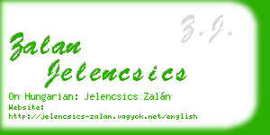 zalan jelencsics business card